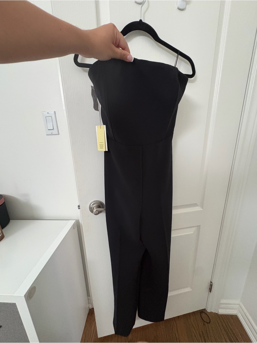 Wilfred Black Strapless Jumpsuit